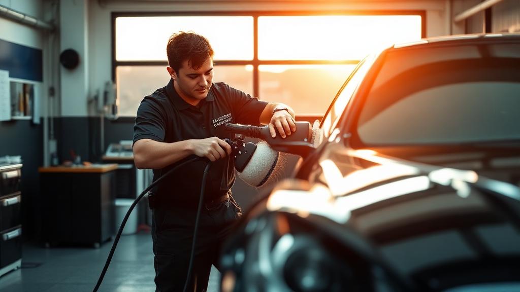 Car Detailer at work — Images and Photos created by jobs-rank.com