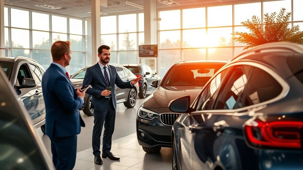 Car Salesman at work — Images and Photos created by jobs-rank.com