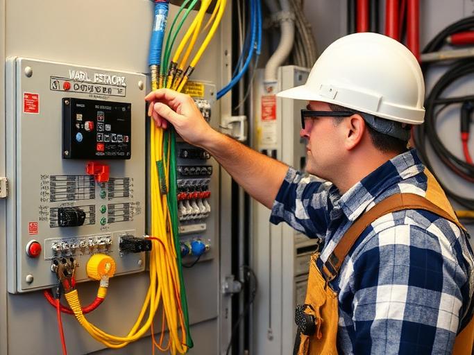 Electrician at work — Images and Photos created by jobs-rank.com