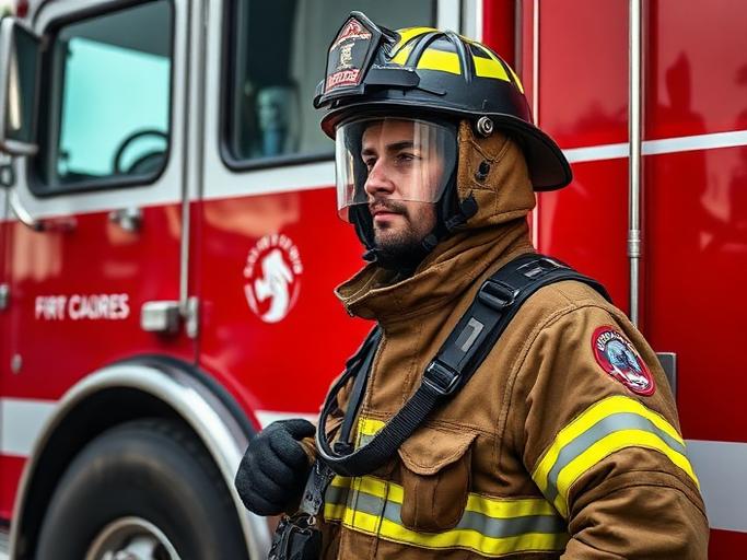 Firefighter at work — Images and Photos created by jobs-rank.com