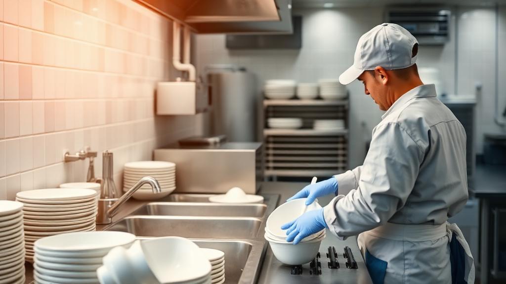 Kitchen Hand at work — Images and Photos created by jobs-rank.com