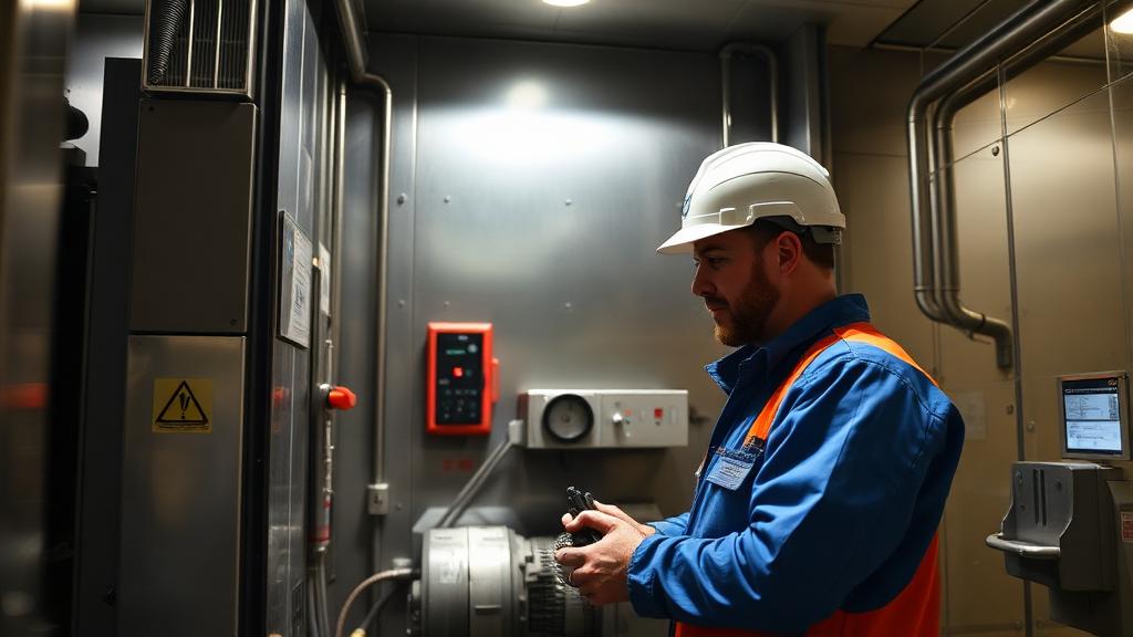 Lift / Elevator Technician at work — Images and Photos created by jobs-rank.com