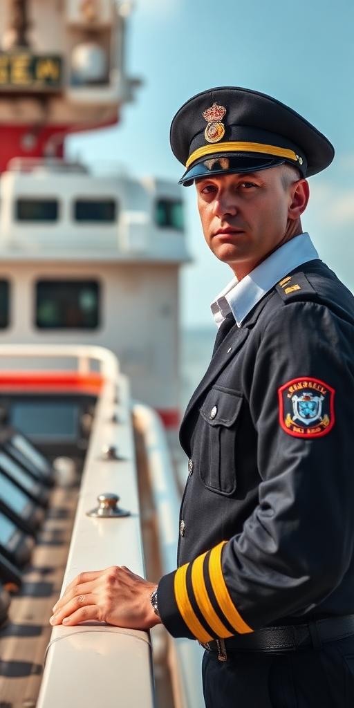 Ship Captain / Master Mariner at work — Images and Photos created by jobs-rank.com