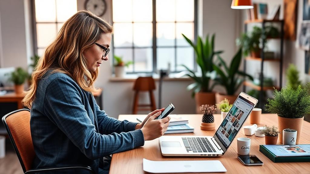 Social Media Manager at work — Images and Photos created by jobs-rank.com