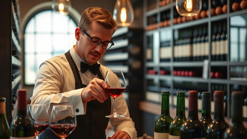 Sommelier at work — Images and Photos created by jobs-rank.com