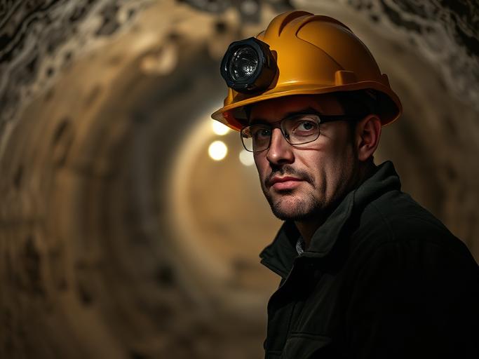 Underground Miner at work — Images and Photos created by jobs-rank.com