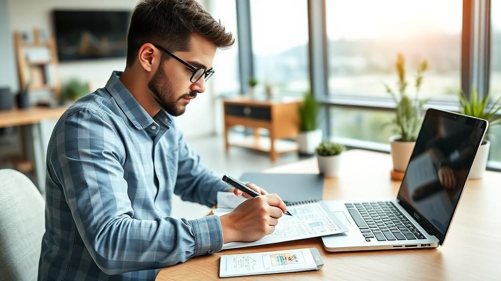 UX Designer at work — Images and Photos created by jobs-rank.com